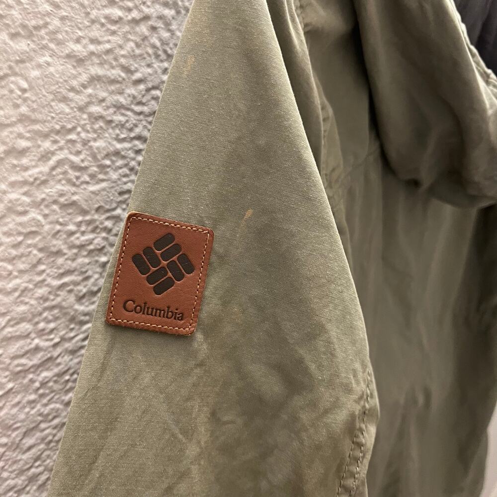Columbia Cultus Lake Olive Green Utility Anorak Jacket Hooded Parka M Gorpcore - Picture 8 of 9